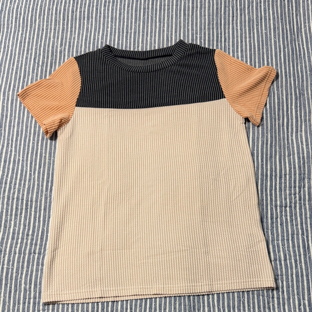 Striped Colorblock T-Shirt